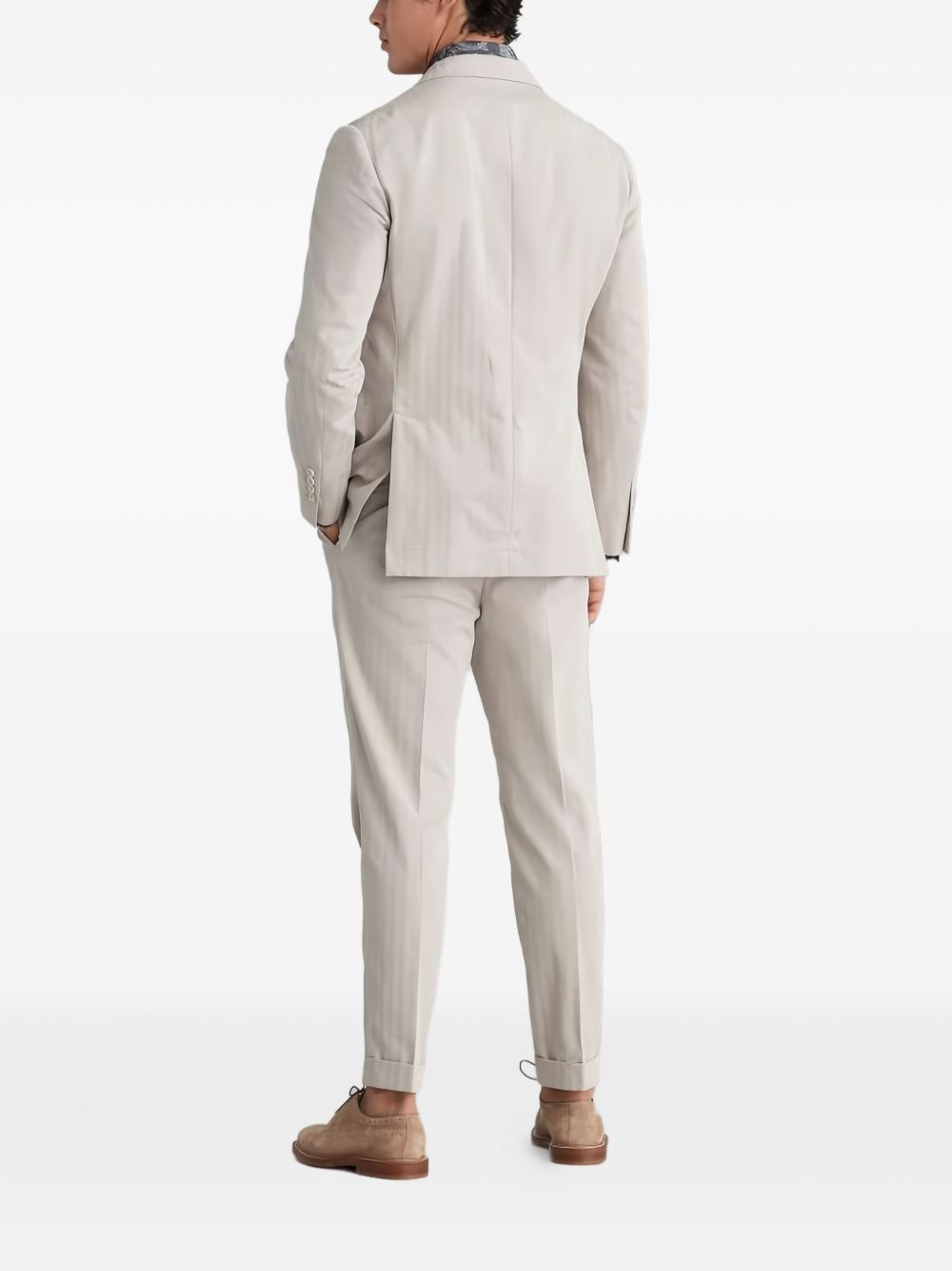 double-breasted pinstripe suit - 2