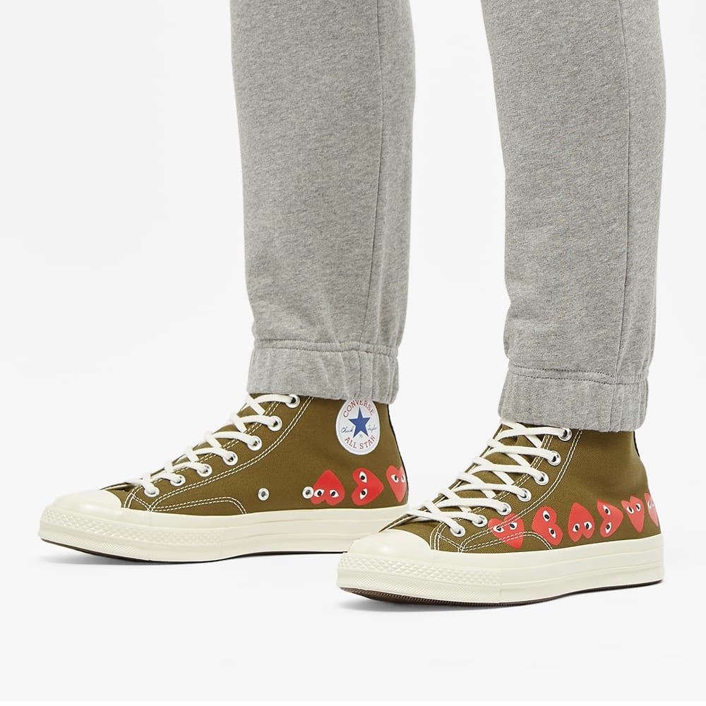 Comme des Garcons Play x Converse Chuck Taylor Multi Heart 1970s Hi - 6