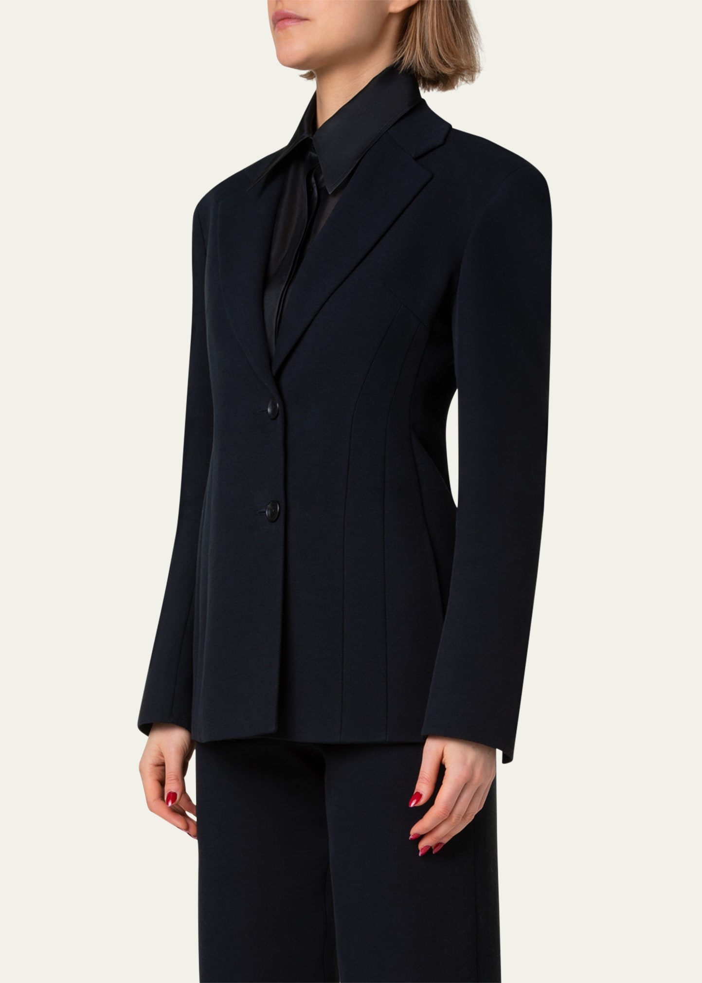 Walker Double-Face Cotton Blazer Jacket - 4