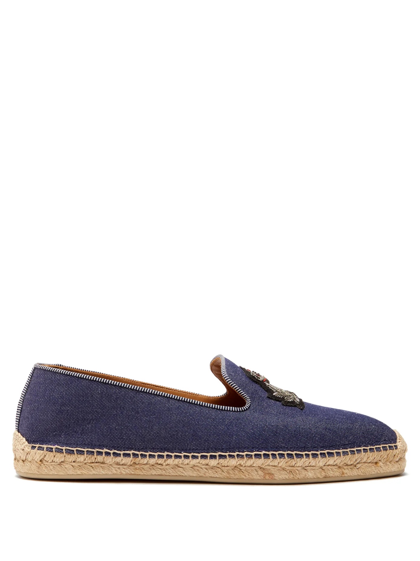 Nanou Orlato zardozi-crest canvas espadrilles - 1