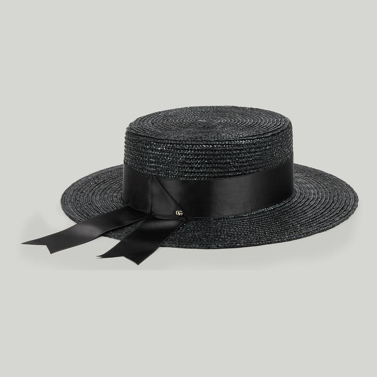 Straw hat with bow - 4
