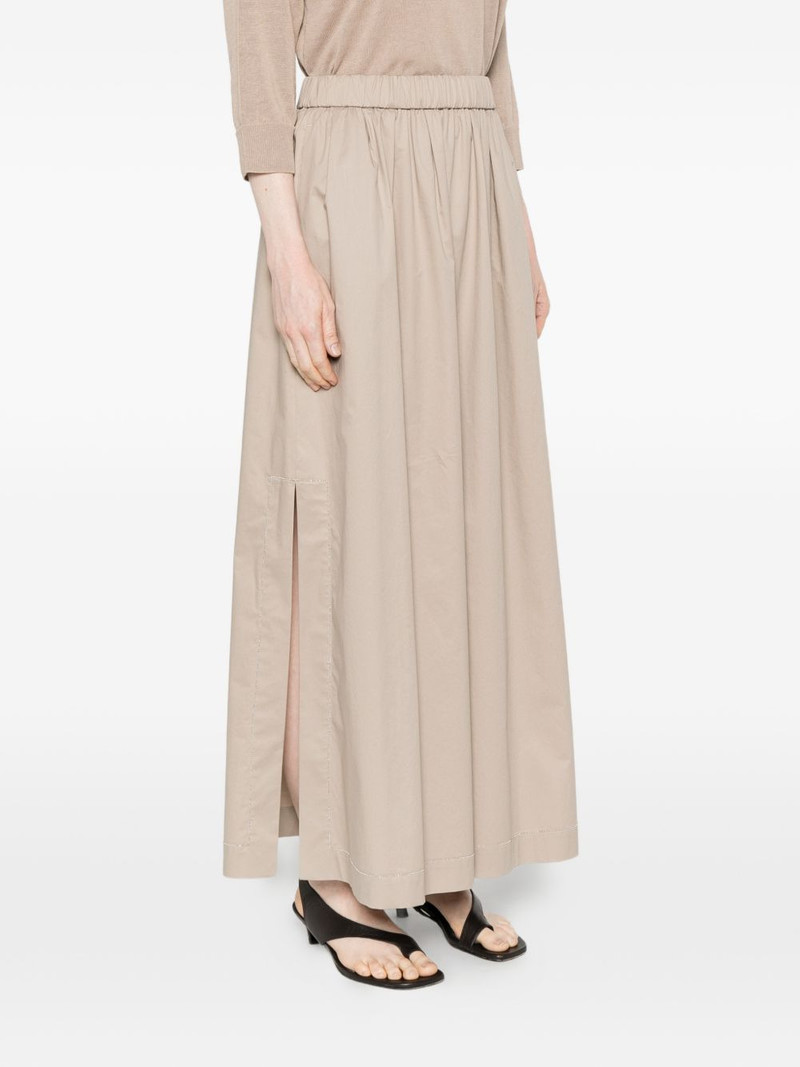 elasticated-waistband maxi skirt 3