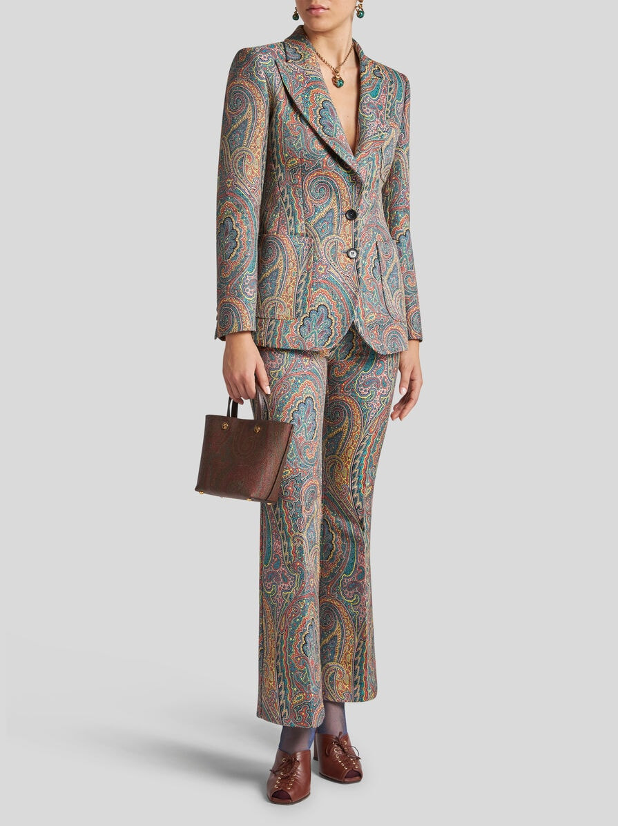 SINGLE-BREASTED PAISLEY JACKET - 3