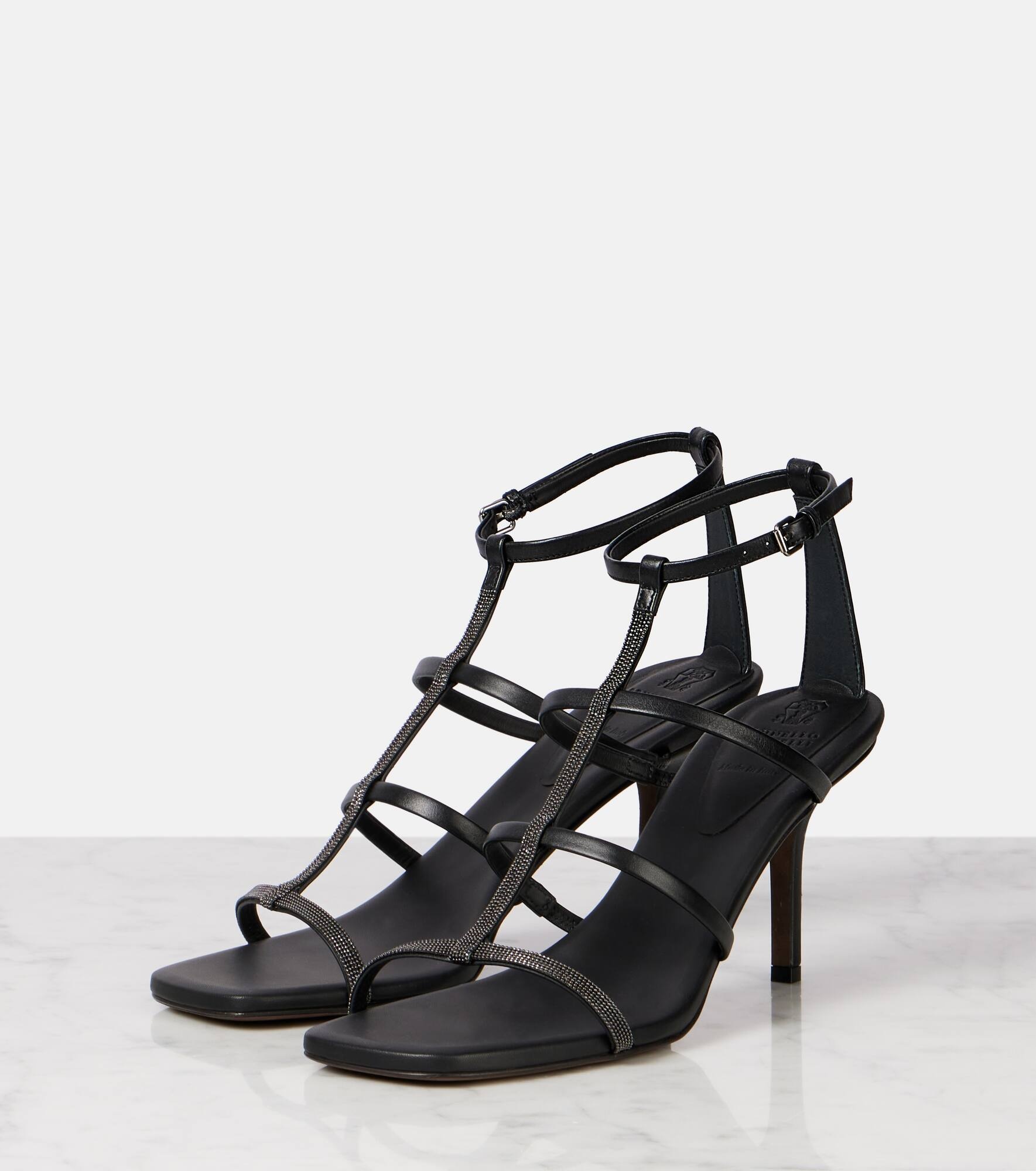 Monili leather sandals - 4