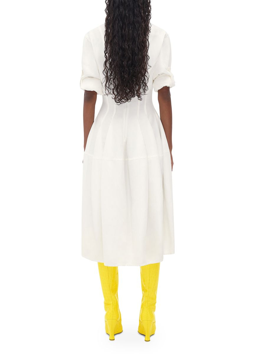 Viscose and linen dress - 5