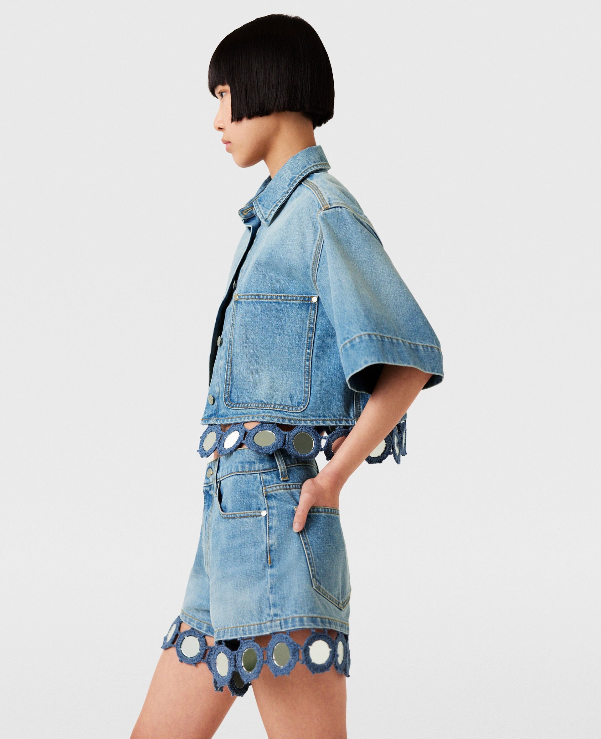 Mirror Crochet Boxy Shirt - 3