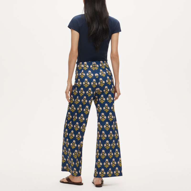 Rori pant in marigold block print 5