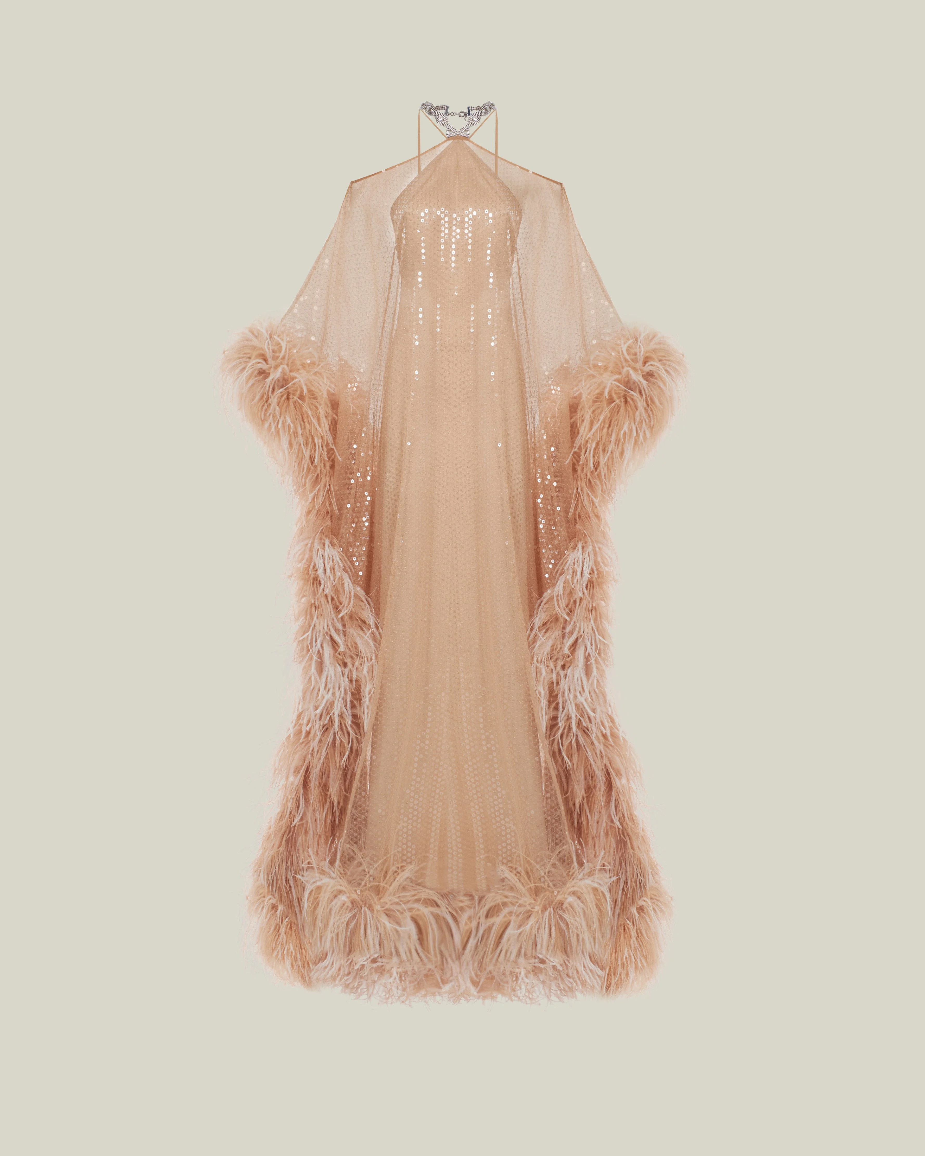 Sza Sza Disco Kaftan in Cipria - 1