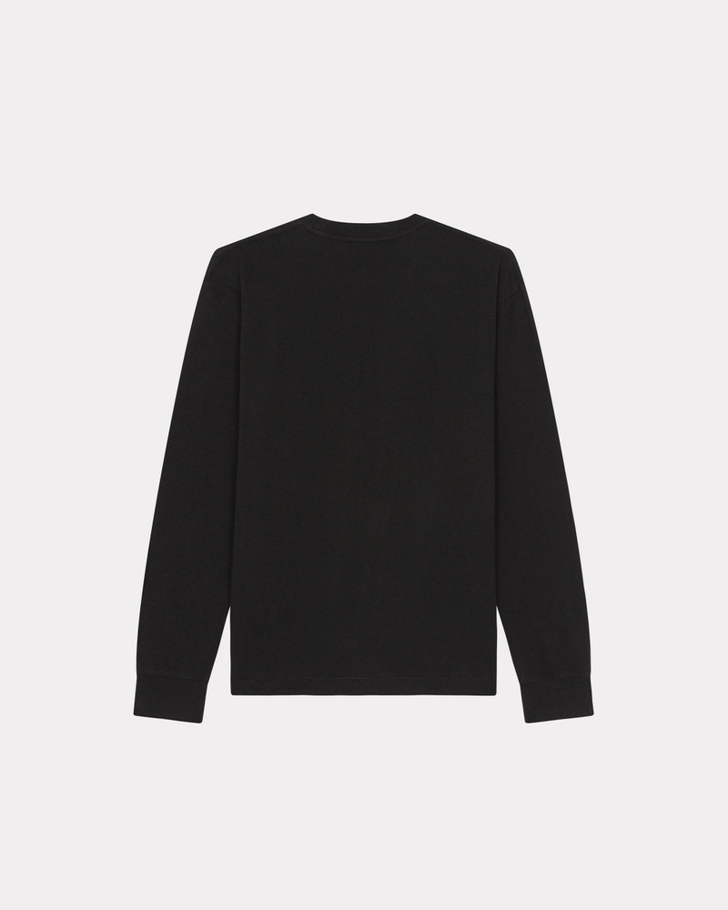 KENZO 'Boke Flower Crest' embroidered long-sleeved T-shirt outlook