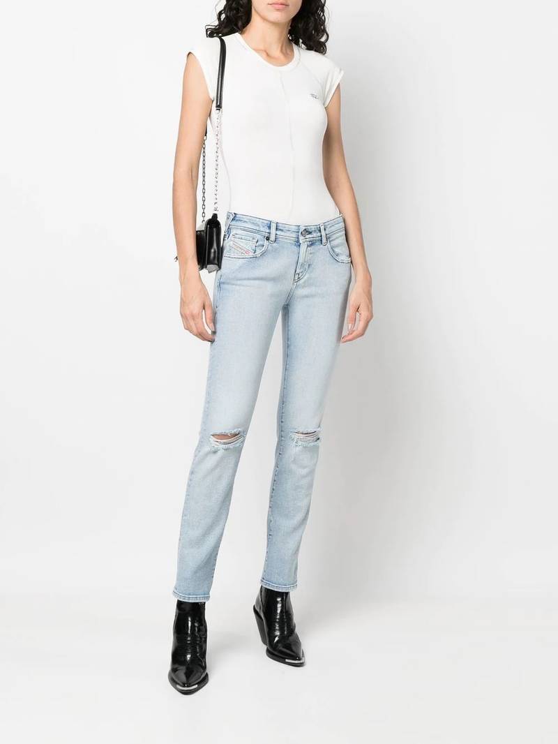 Diesel low-rise slim-cut jeans outlook