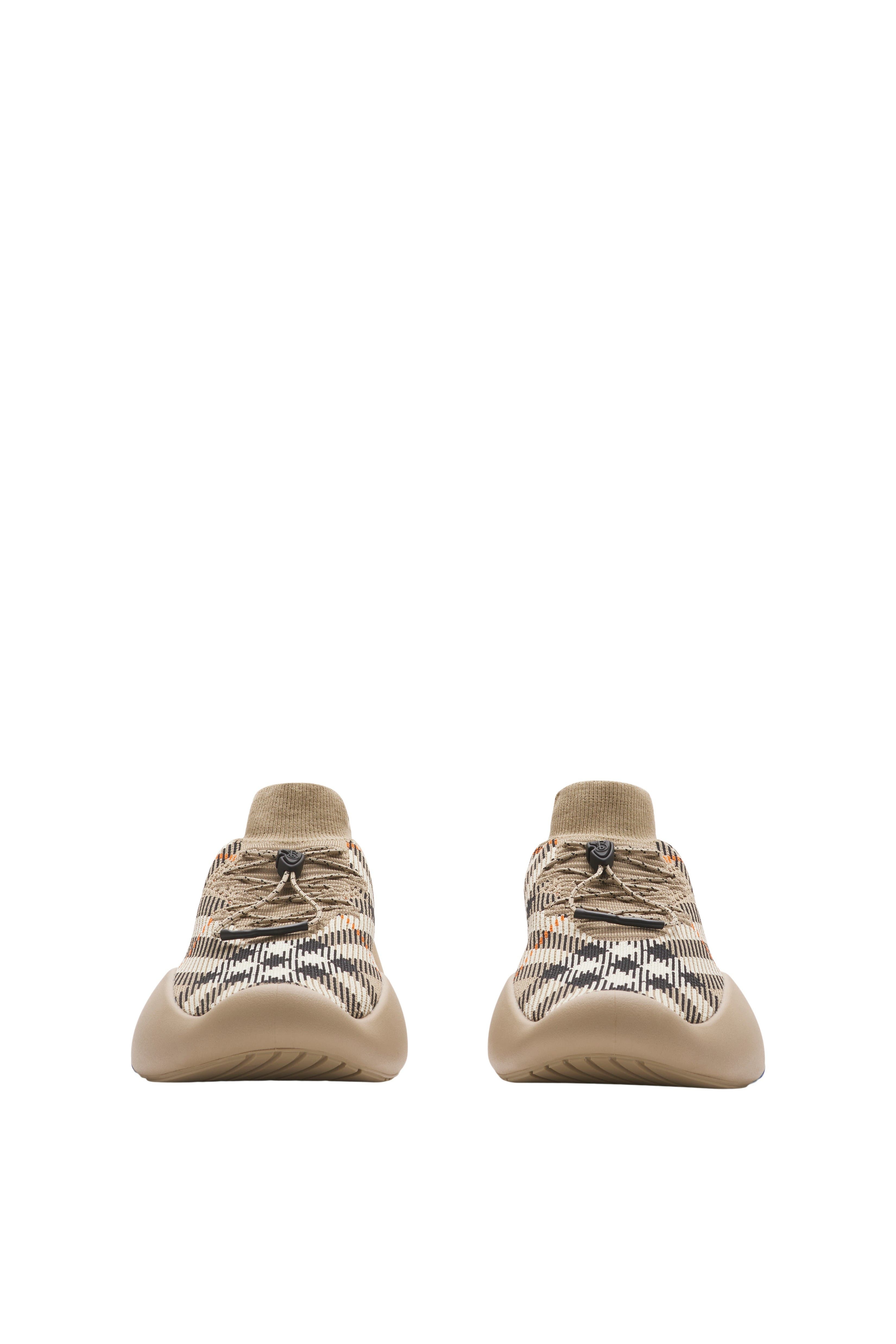 burberry Check Knit Neptune Sneakers in Sand at Nordstrom - 3