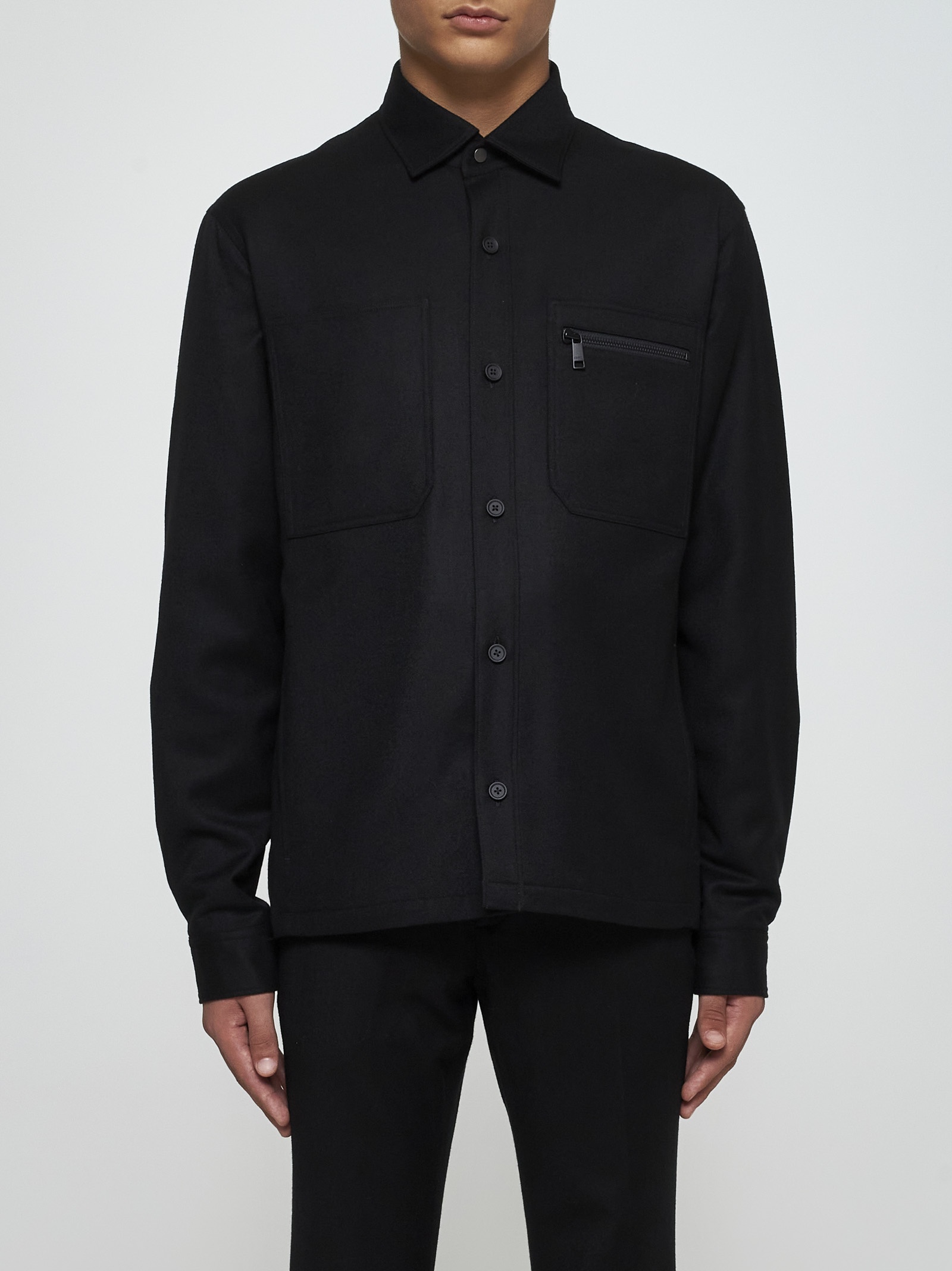 ZEGNA Techno-merino overshirt danielloboutique REVERSIBLE