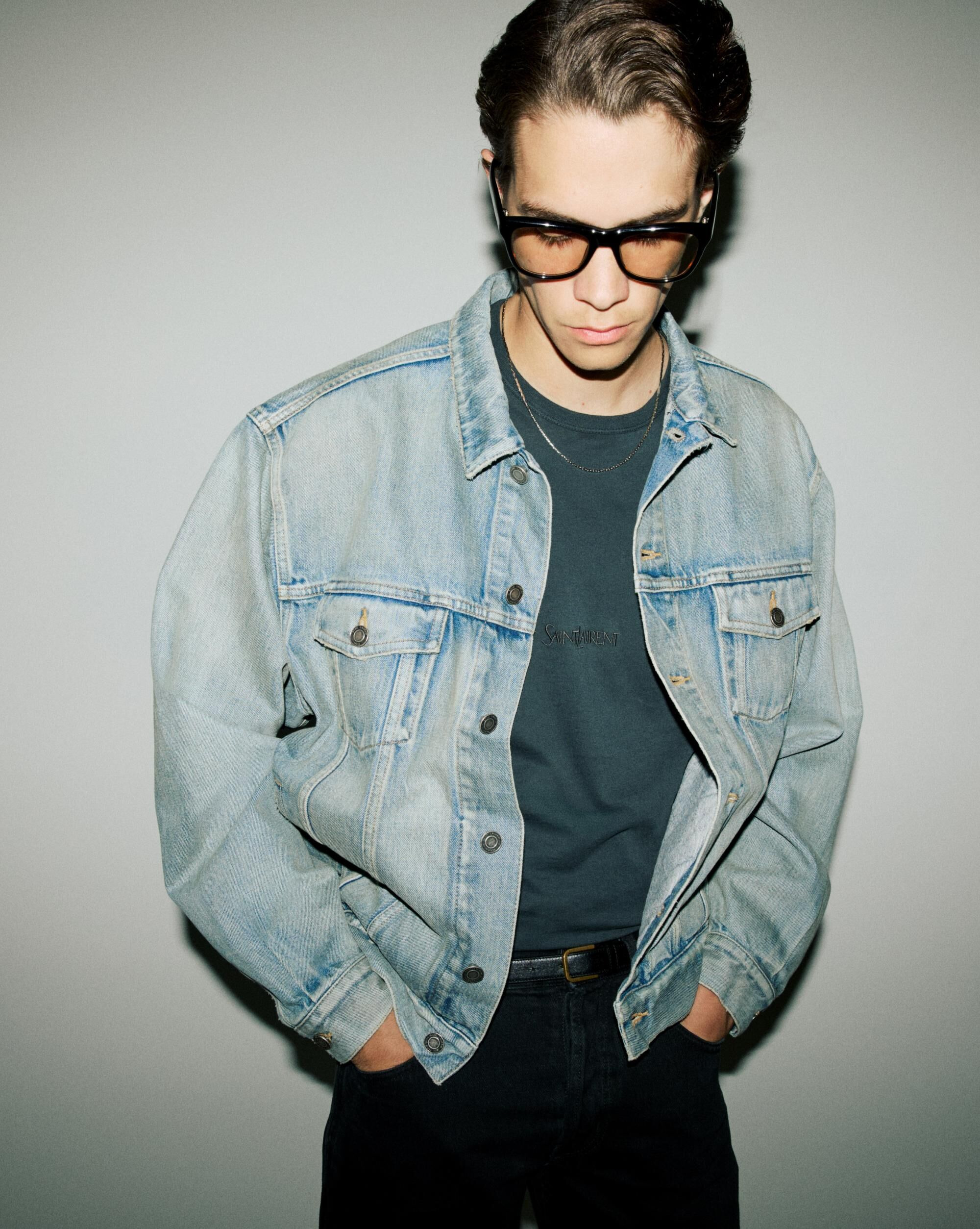 TRUCKER JACKET IN CHICAGO BLUE DENIM - 2