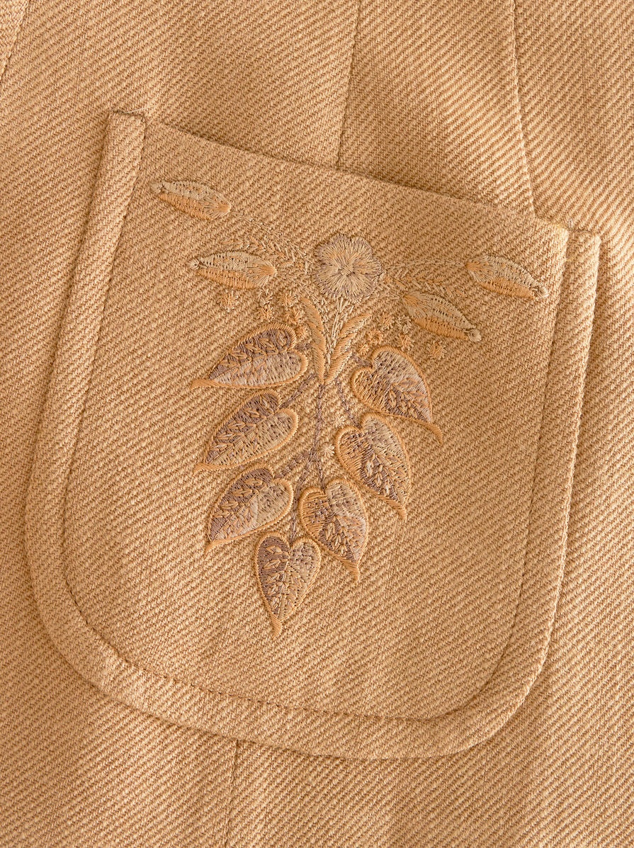 TWO-BUTTON JACKET WITH EMBROIDERY - 6