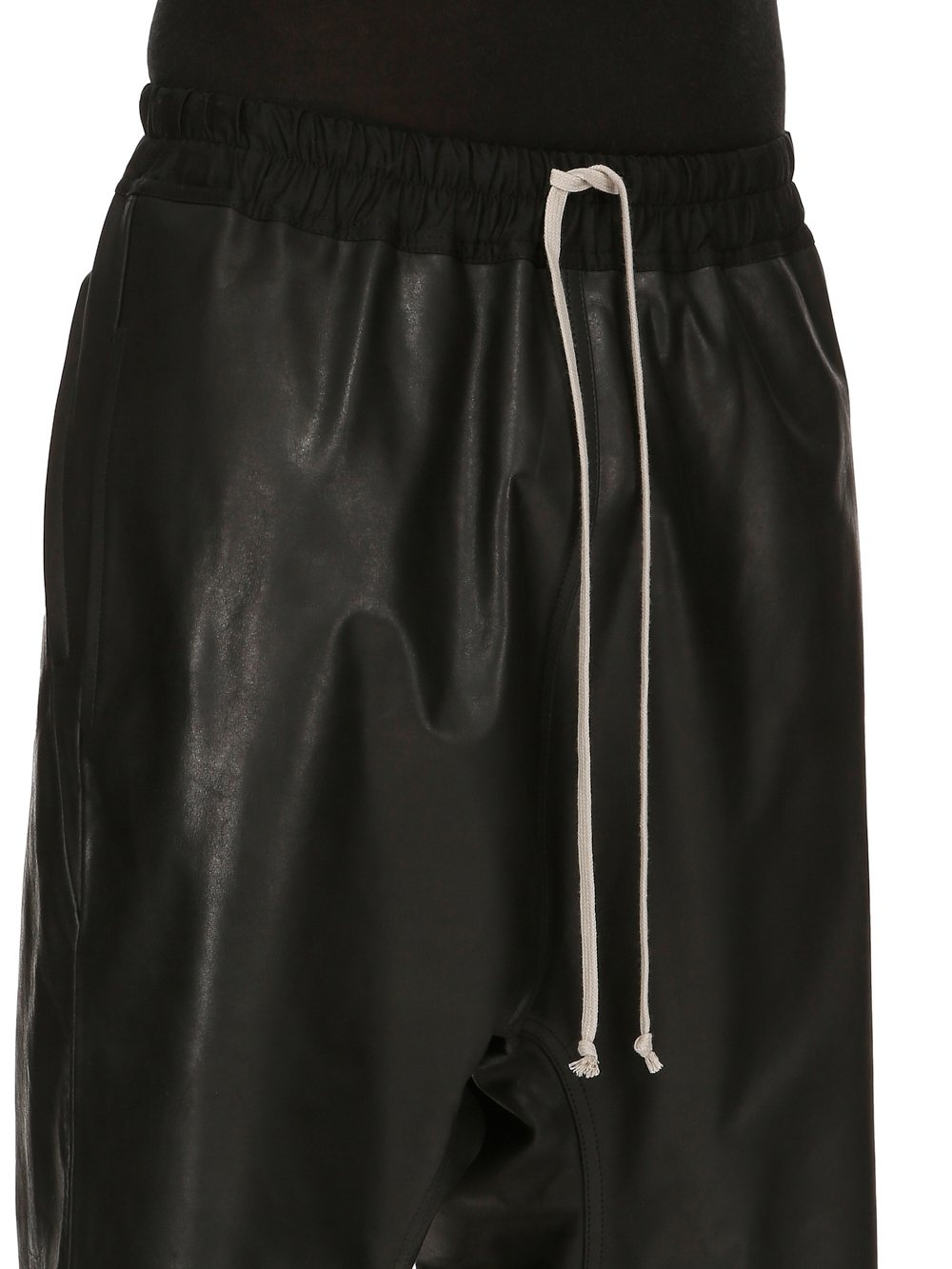 Rick Owens drop-crotch satin shorts - Black