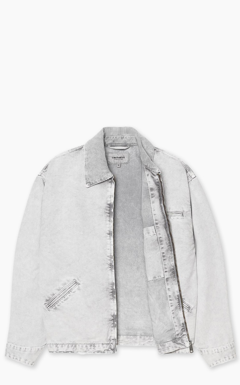 Carhartt OG DETROIT JACKET DEARBORN CANVAS BLACK/BLACK CHALK WASH outlook