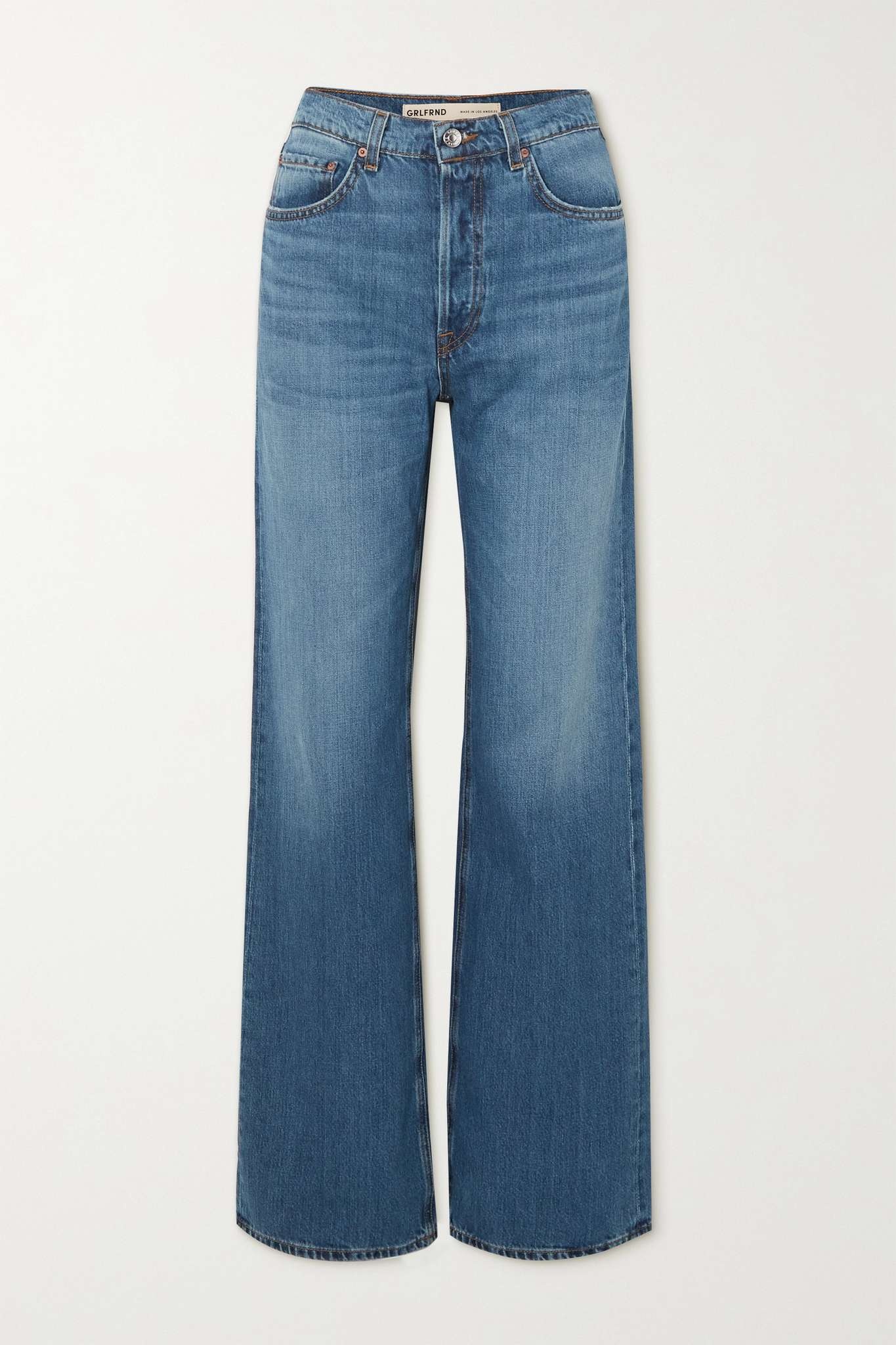 Brooklyn high-rise straight-leg jeans - 1