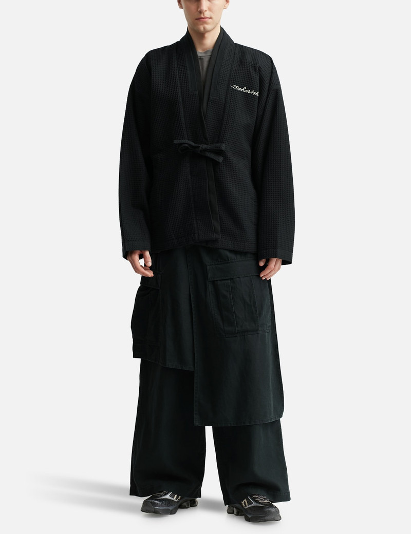 MAHARISHI EMBROIDERED WAFFLE KIMONO OVERSHIRT outlook