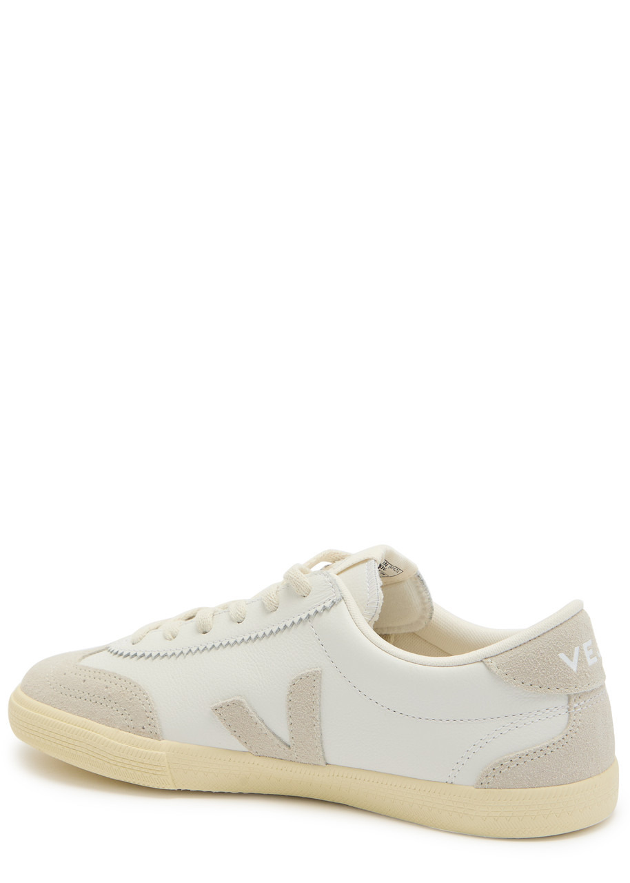 Veja Volley Panelled Grained Leather Sneakers - 2