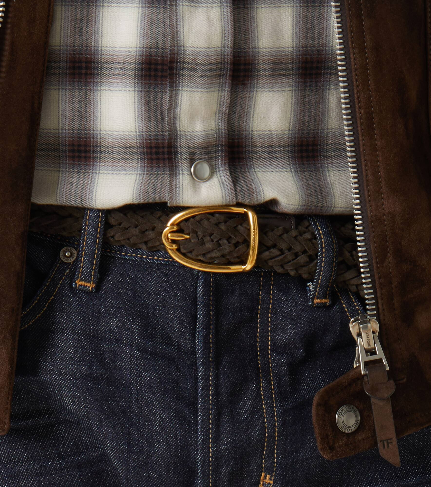 Braided suede belt - 3