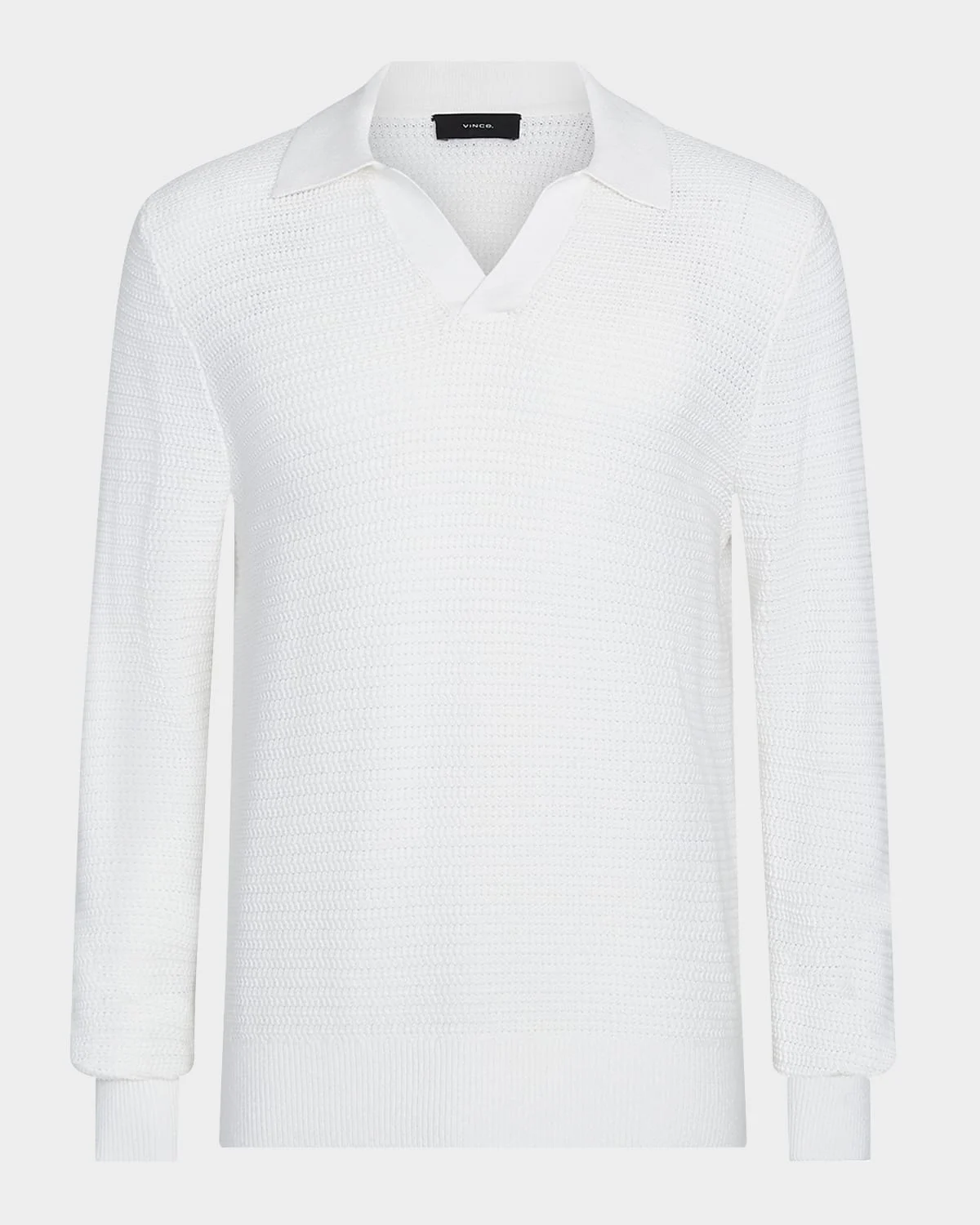 Men's Craftsman Rib Sweater with Johnny Collar - 1