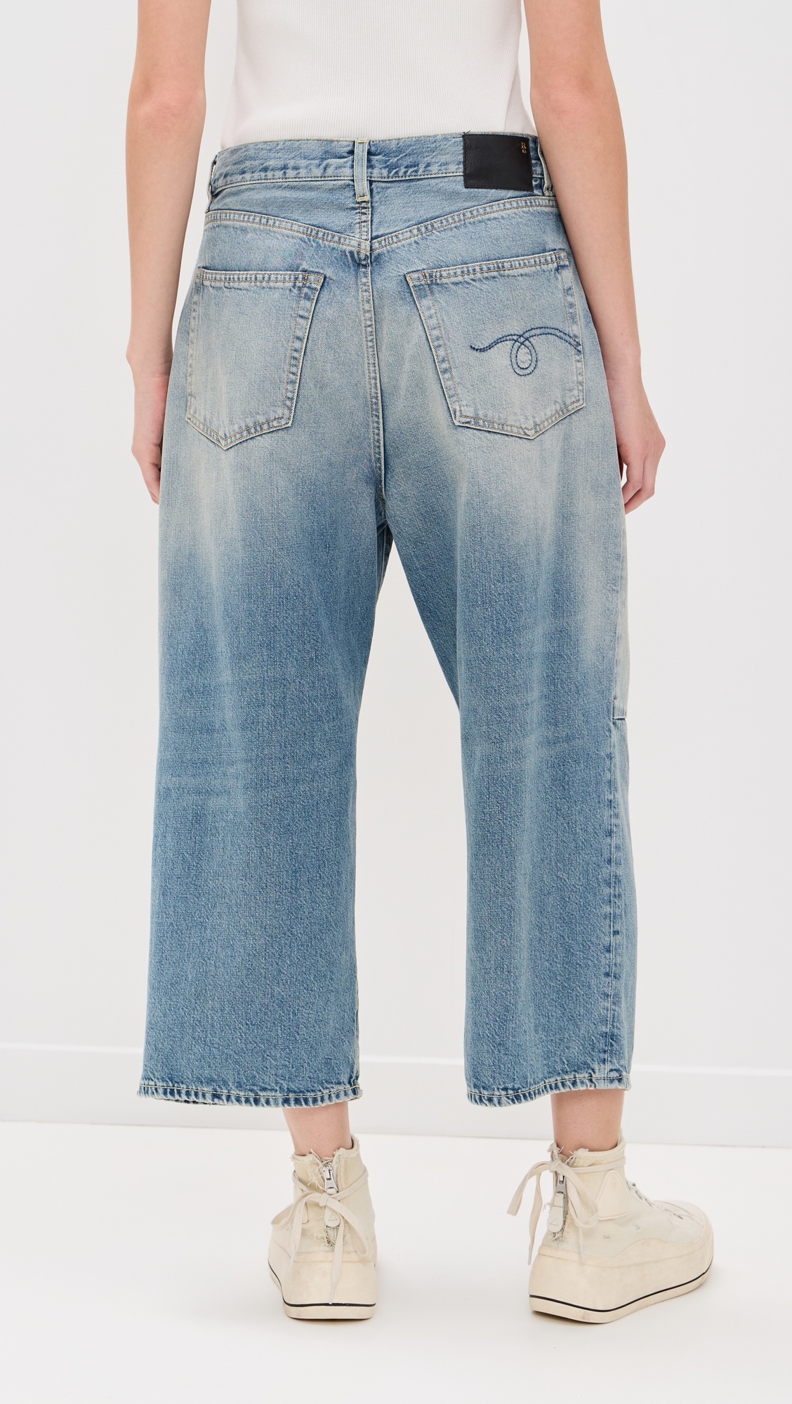 Crop Wide Leg Jeans - 2