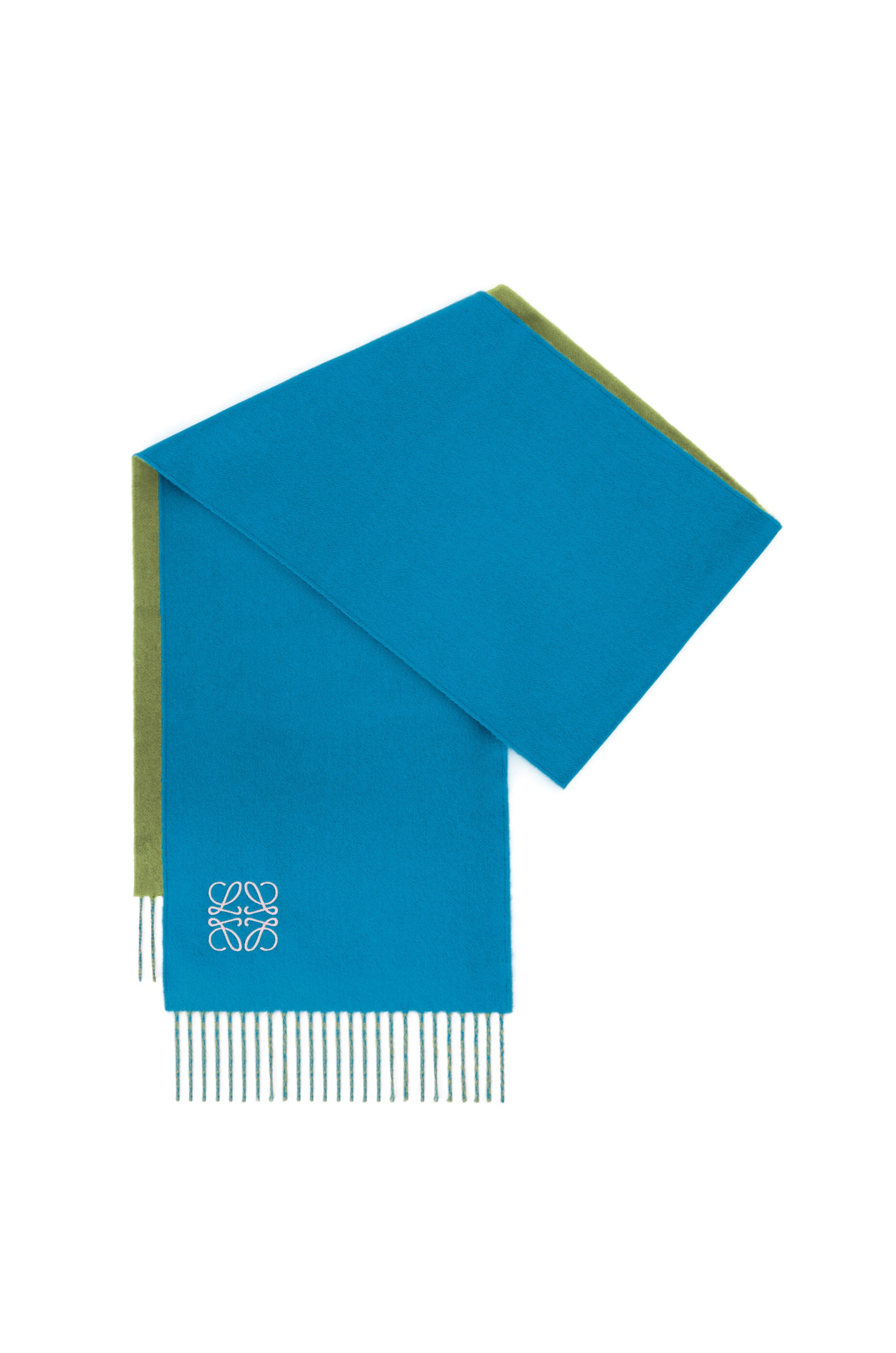 Bicolour scarf in wool and cashmere - 3