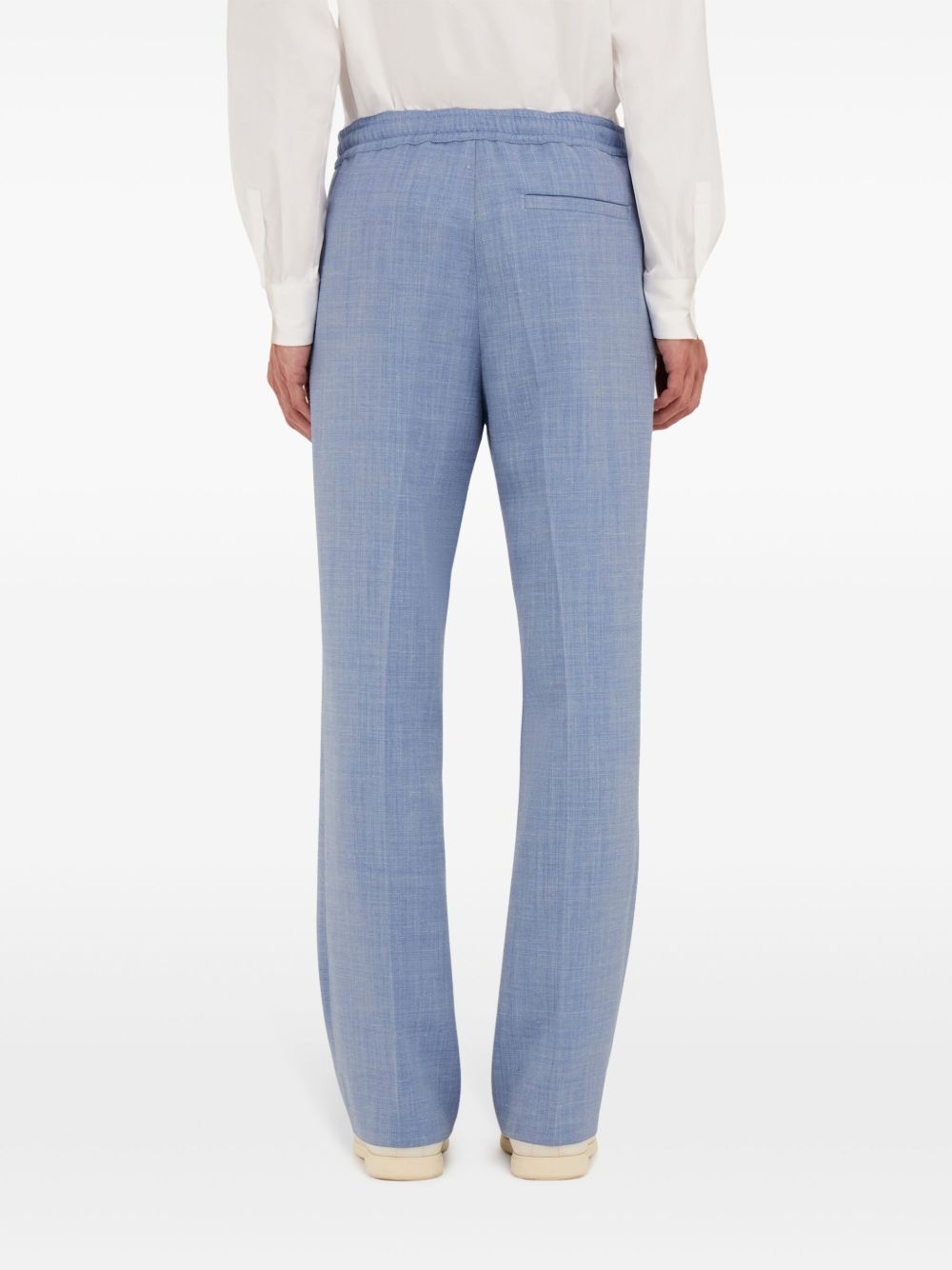 mélange-effect trousers - 3