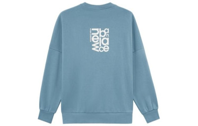 New Balance New Balance Logo Print Sweatshirt 'Blue White' AMT23349-SGD outlook