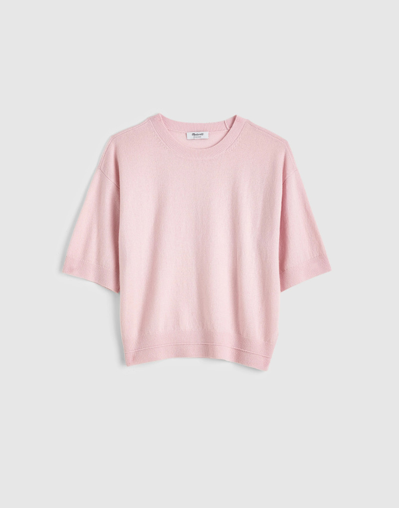 Relaxed Sweater Tee in 100% Cashmere 1