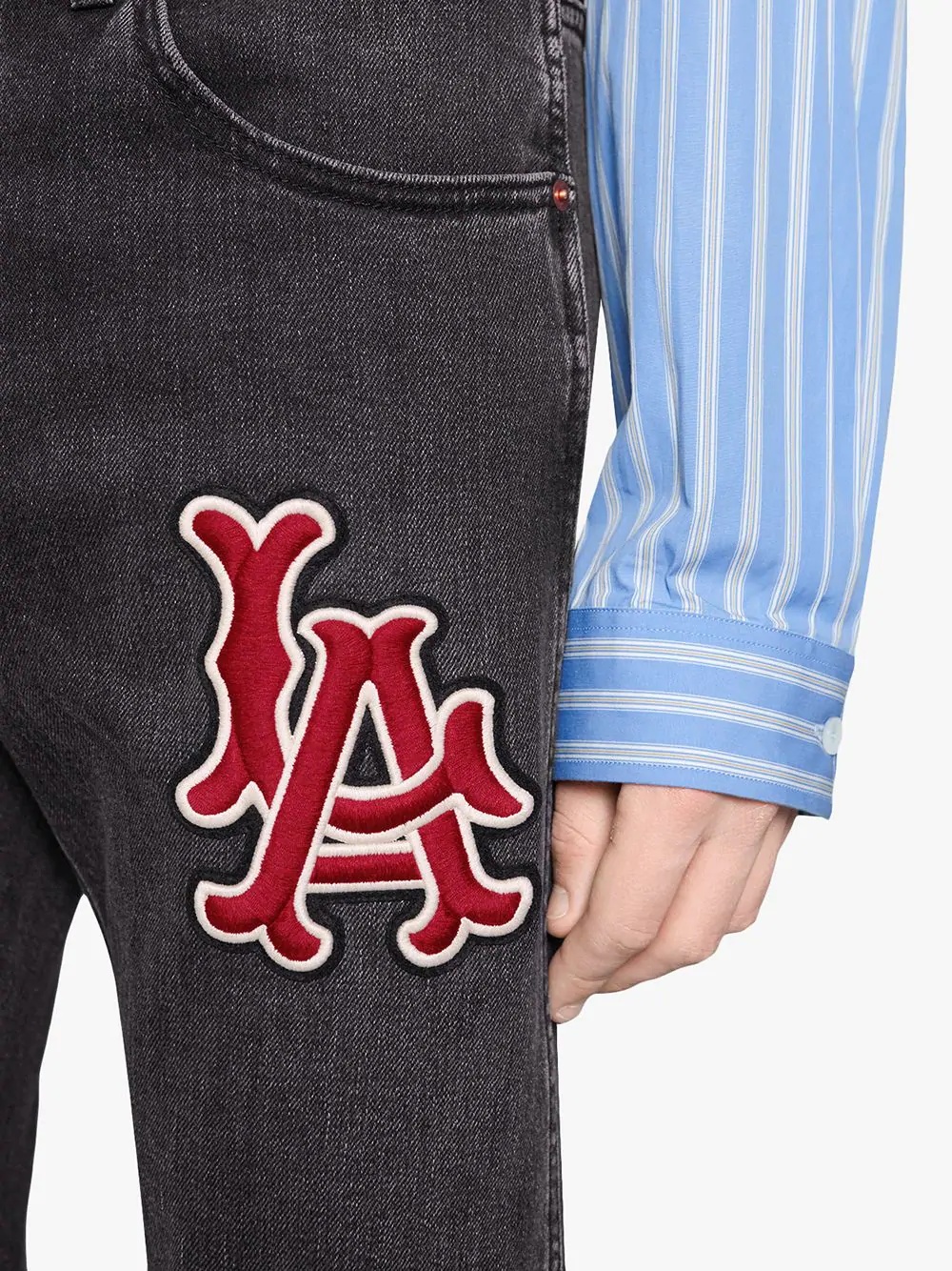 Denim pant with LA Angels™ patch - 5