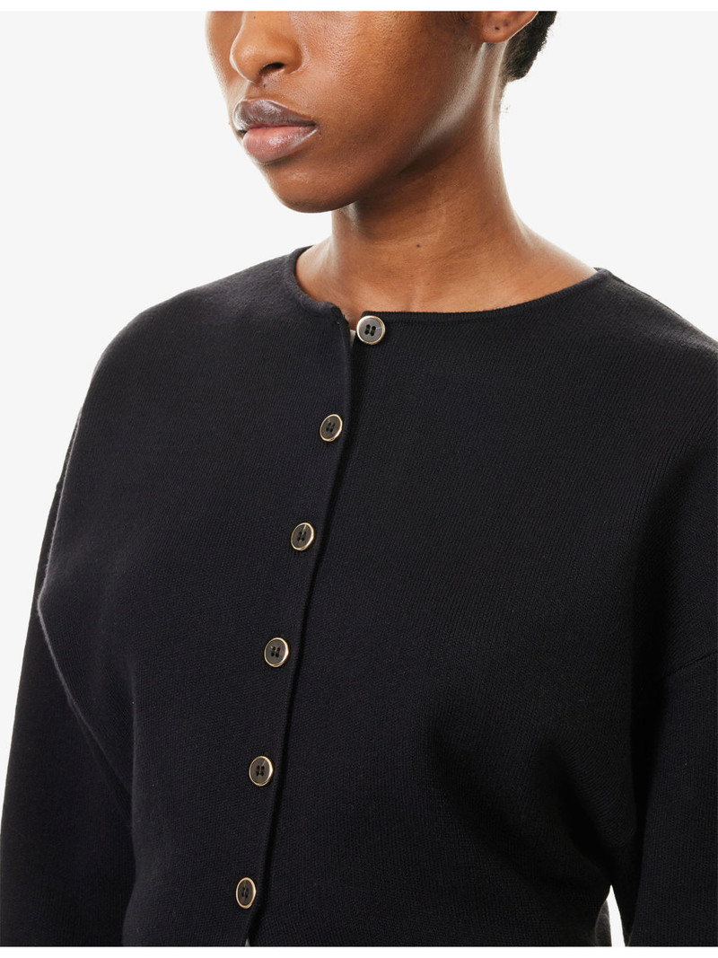 Cinched Long-Sleeves Knitted Cardigan 5
