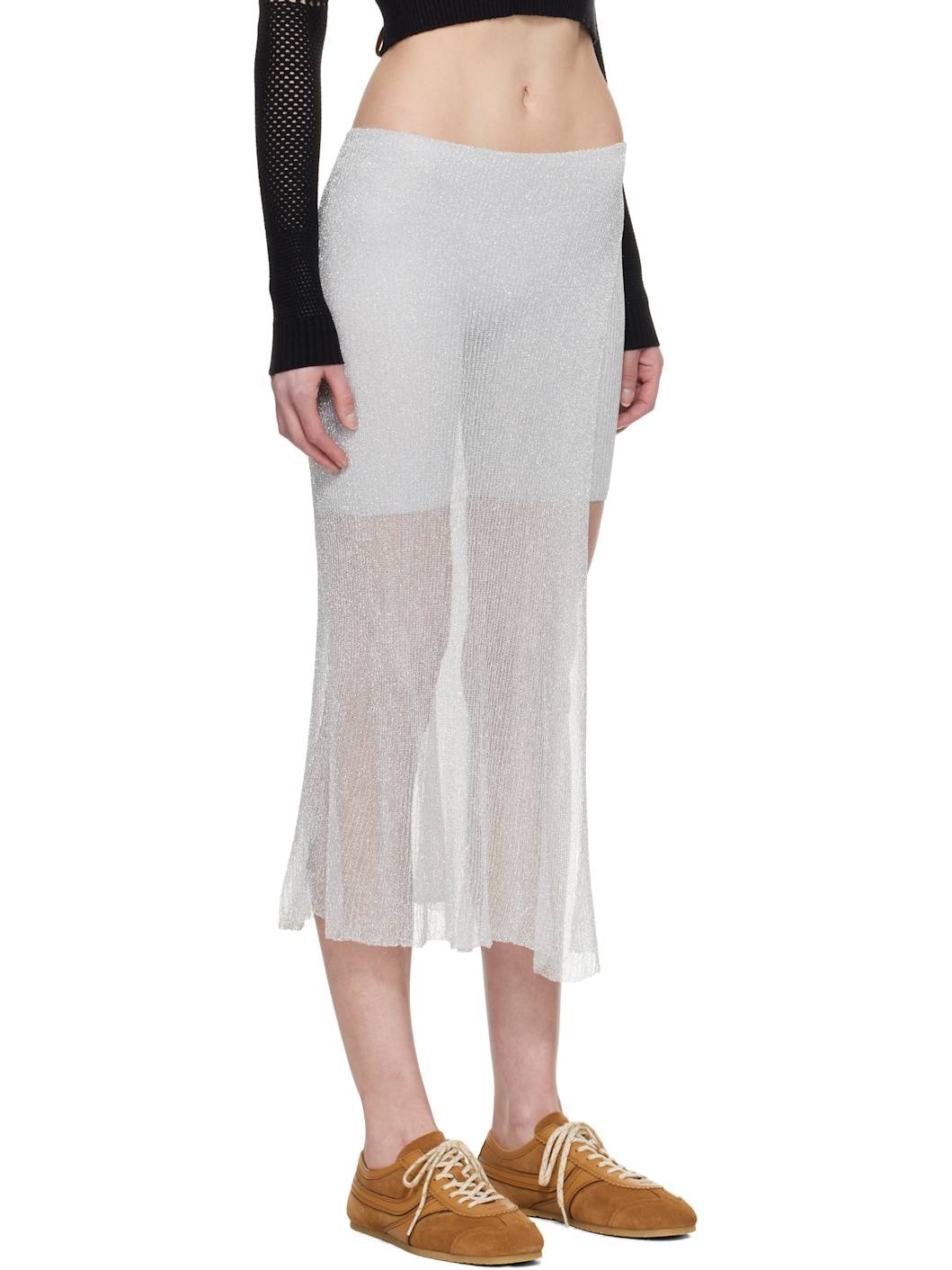 Silver Wrap Skort - 2