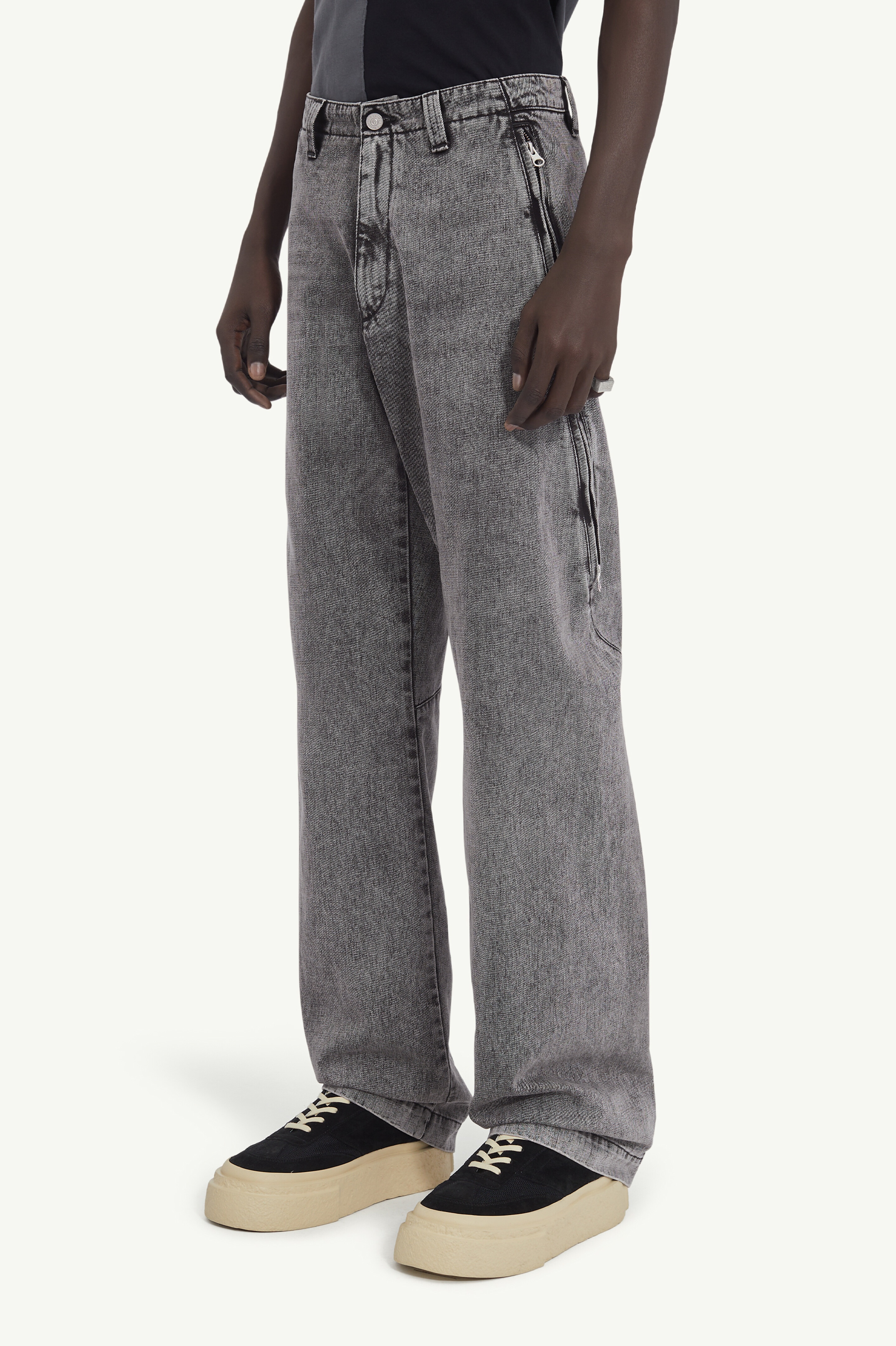 Black Denim Trousers - 5