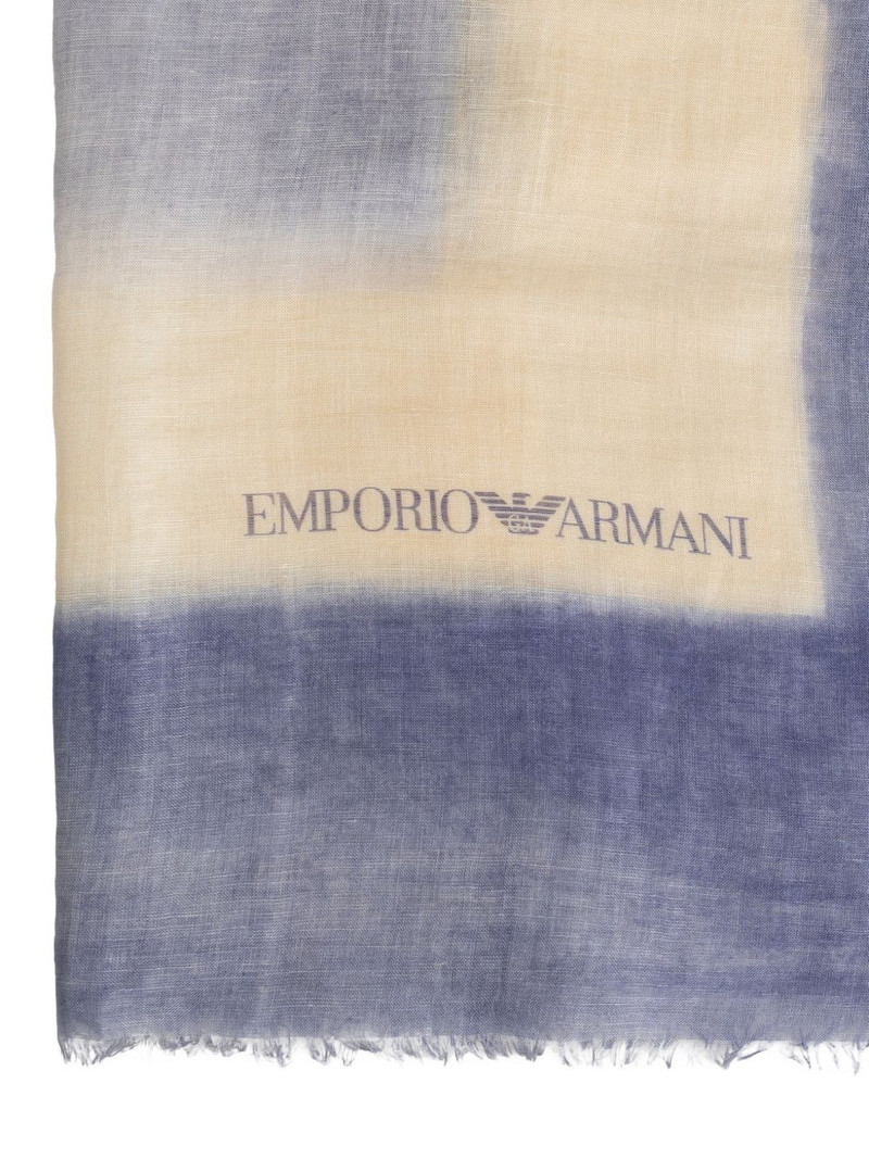 EMPORIO ARMANI faded-effect scarf outlook