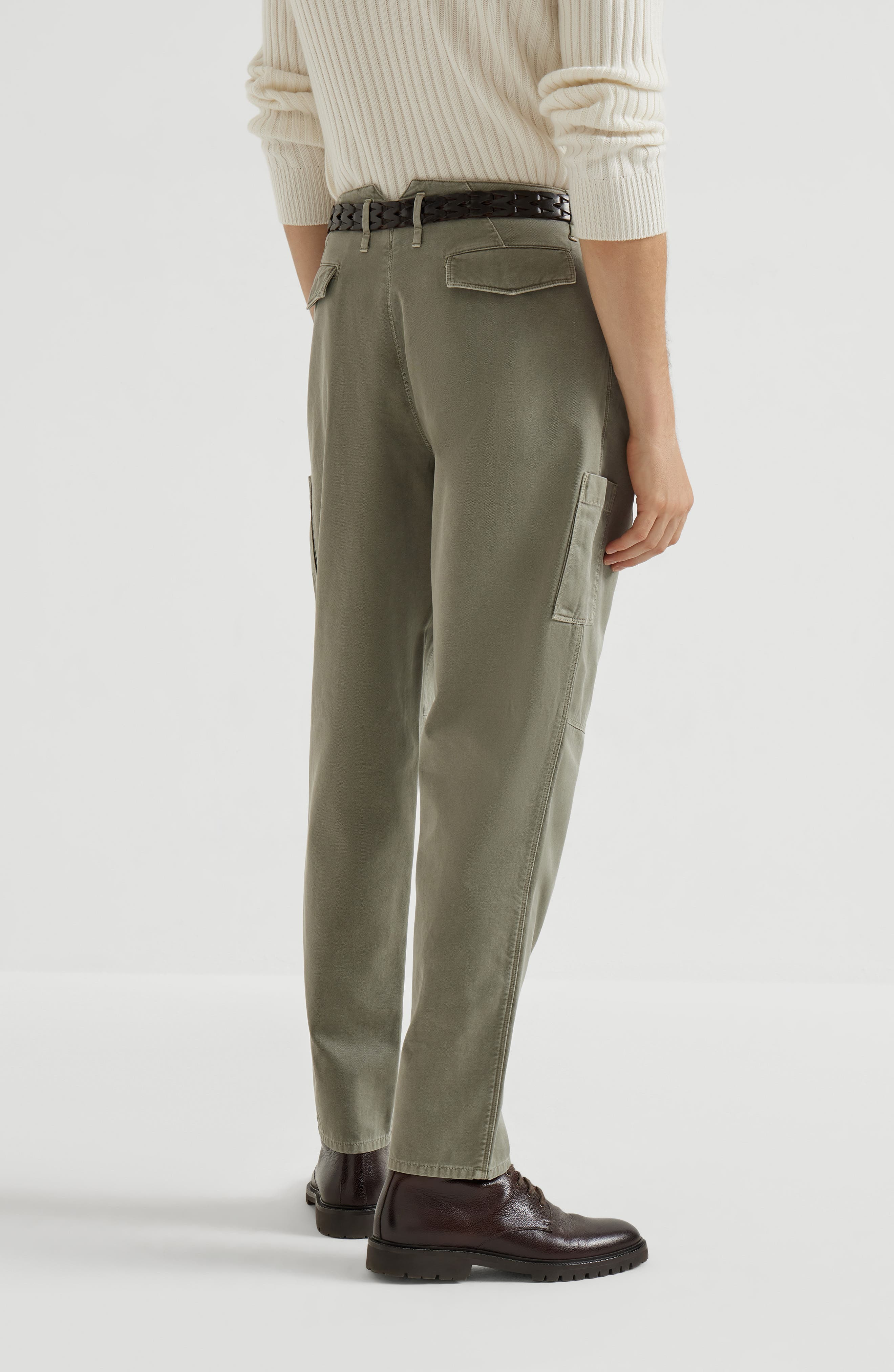 Brunello Cucinelli Ergonomic trousers in Khaki at Nordstrom - 3