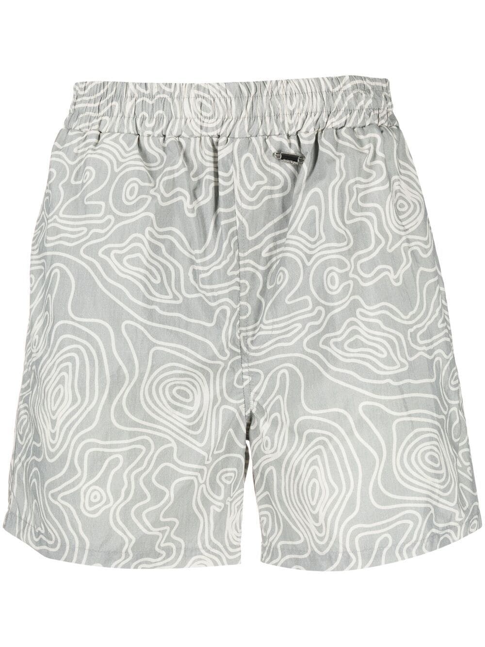 abstract-print swim shorts - 1