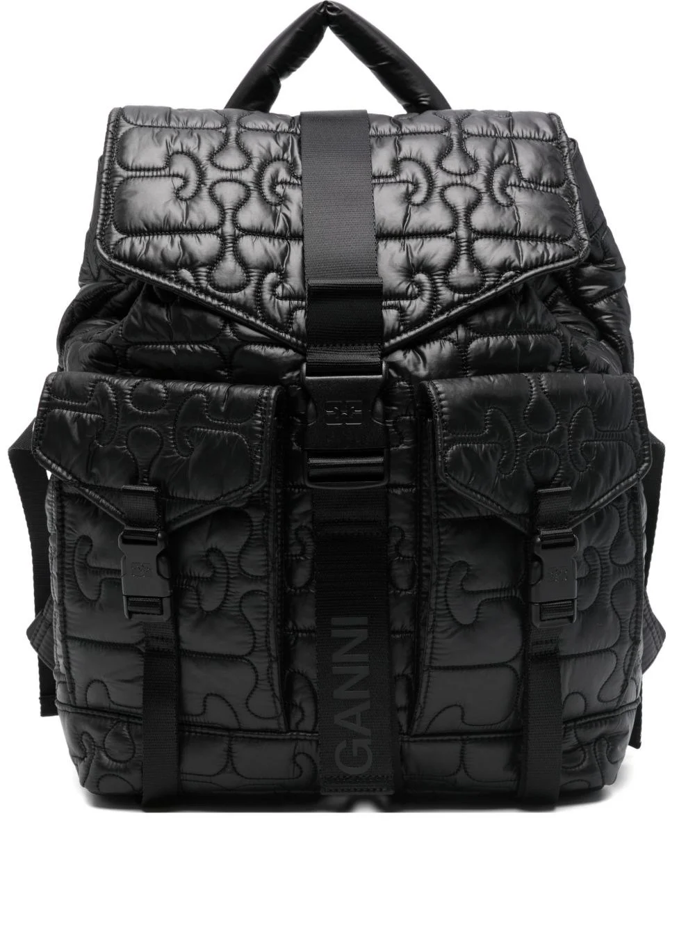 Quilted nylon backpack - 1