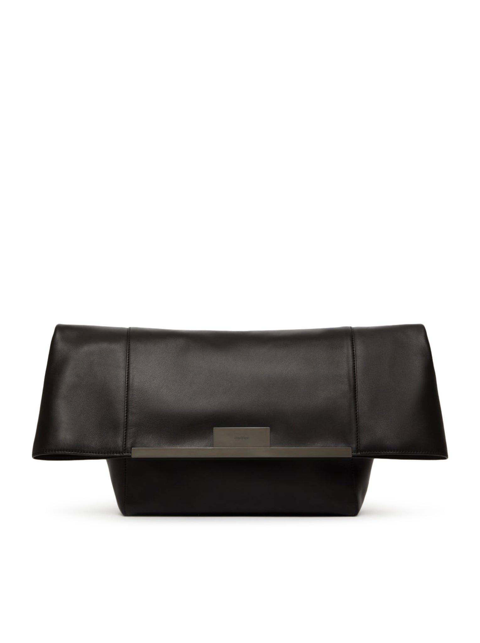 LARGE CLUTCH IN NATURAL LEATHER - 1