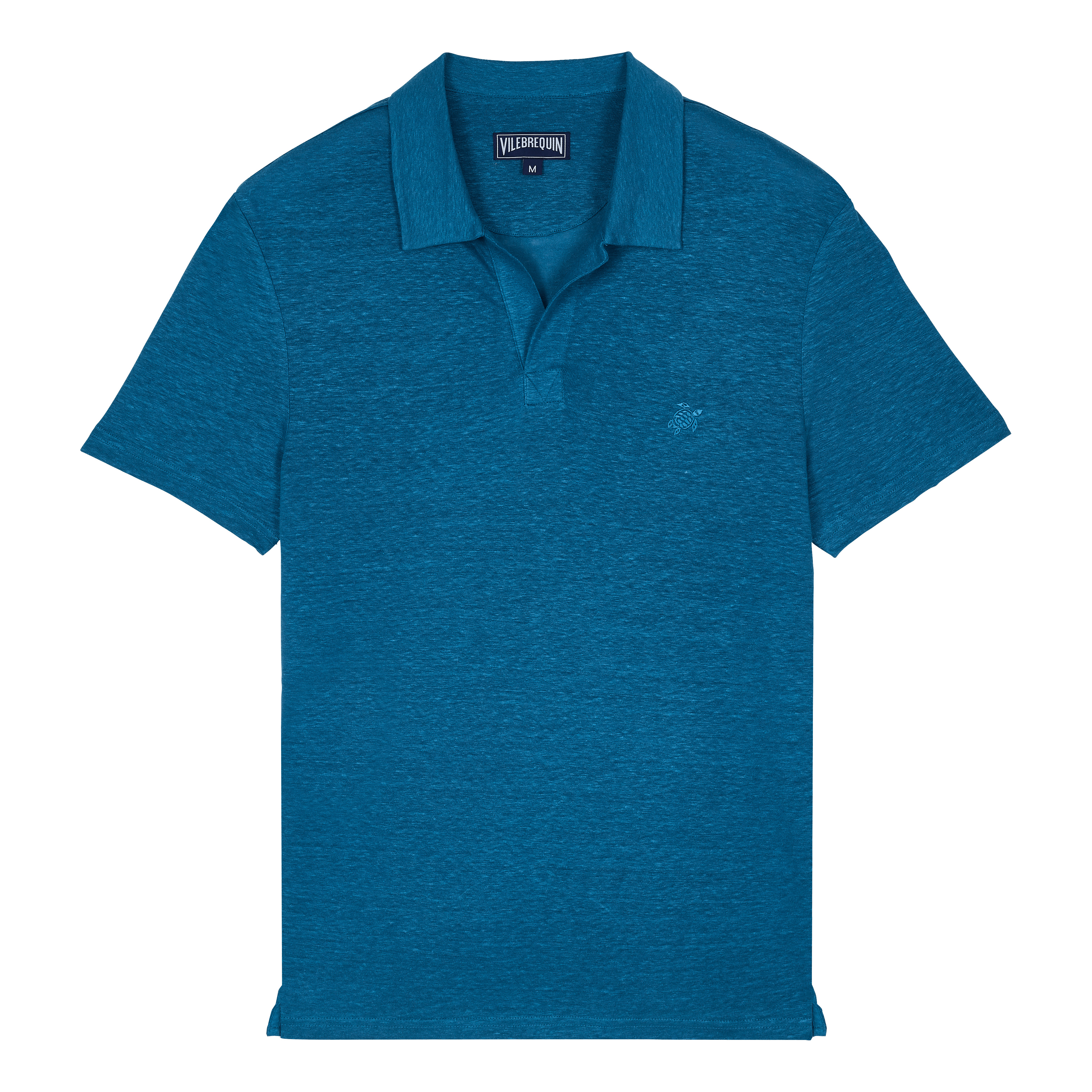 Men Linen Jersey Polo Solid - 1