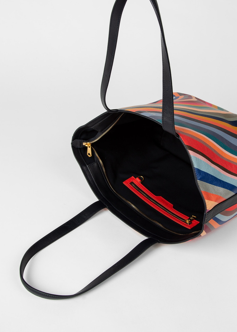 Paul Smith 'Swirl' Leather Tote Bag outlook