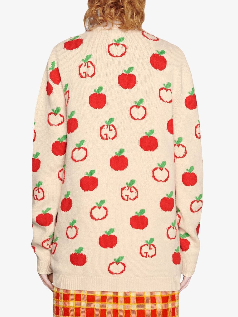 GG Apple intarsia knit cardigan - 4