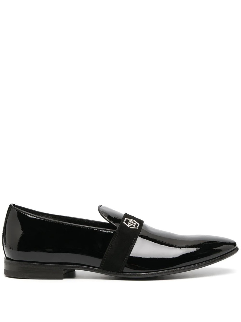 PHILIPP PLEIN Skull glossy loafers outlook