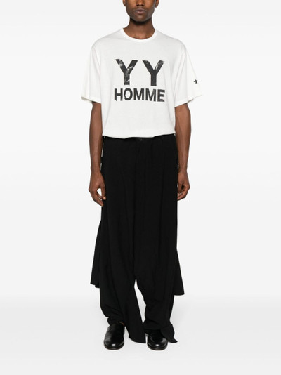 Yohji Yamamoto G-Flap drop-crotch trousers outlook