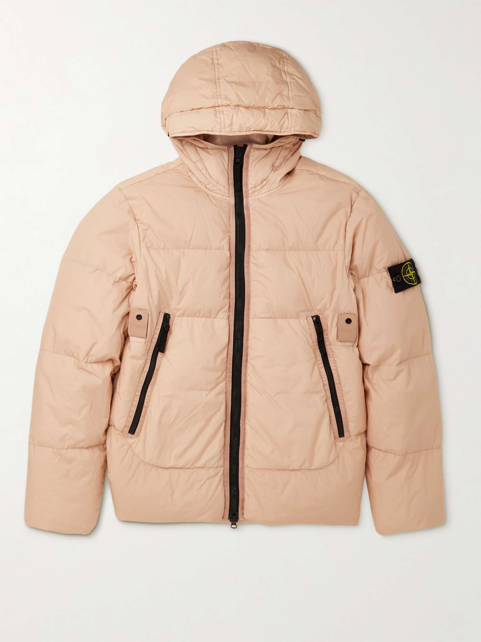 Garment-Dyed Quilted Nylon Down Jacket - 1