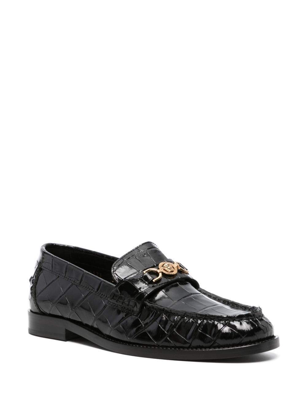 Medusa '95 crocodile-embossed loafers - 2