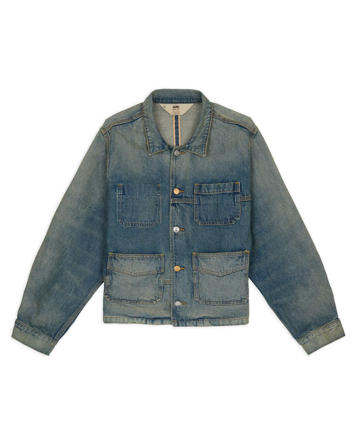 Brain Dead x A.P.C. Selvedge Chore Jacket - Washed Indigo - 1