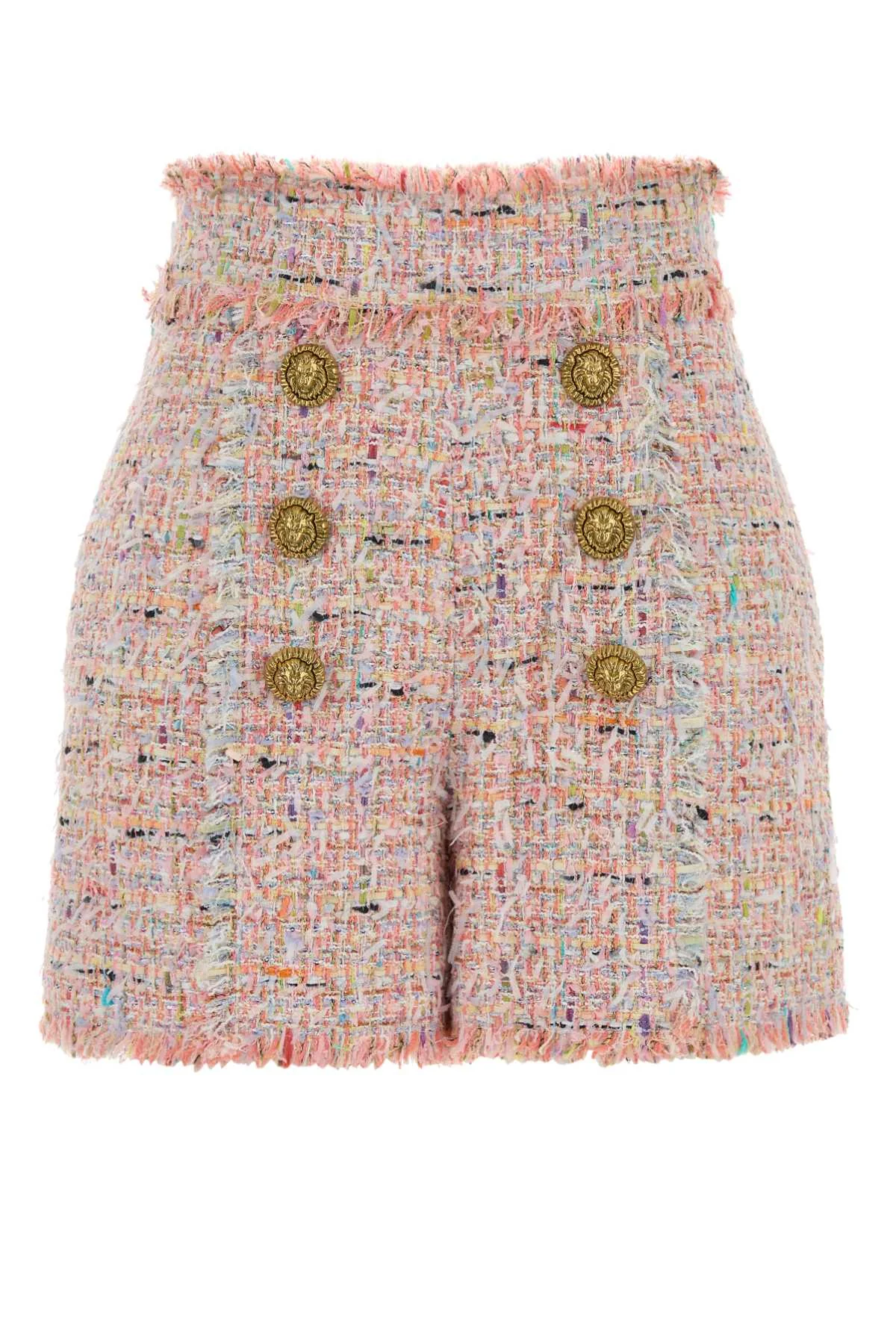 Balmain Women Multicolor Tweed Shorts - 1