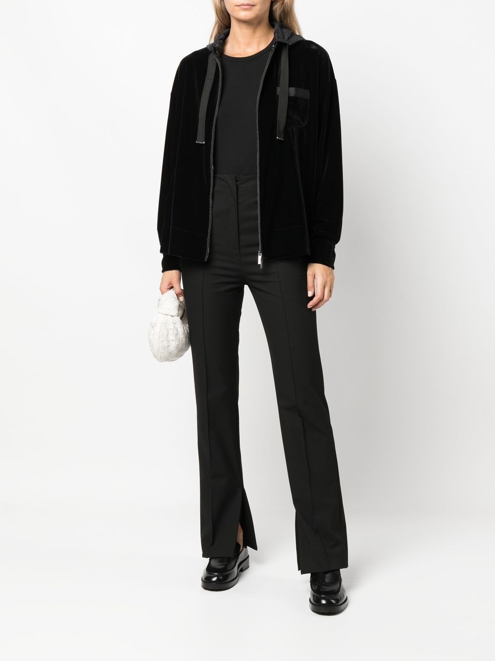 zip-up hooded jacket - 2