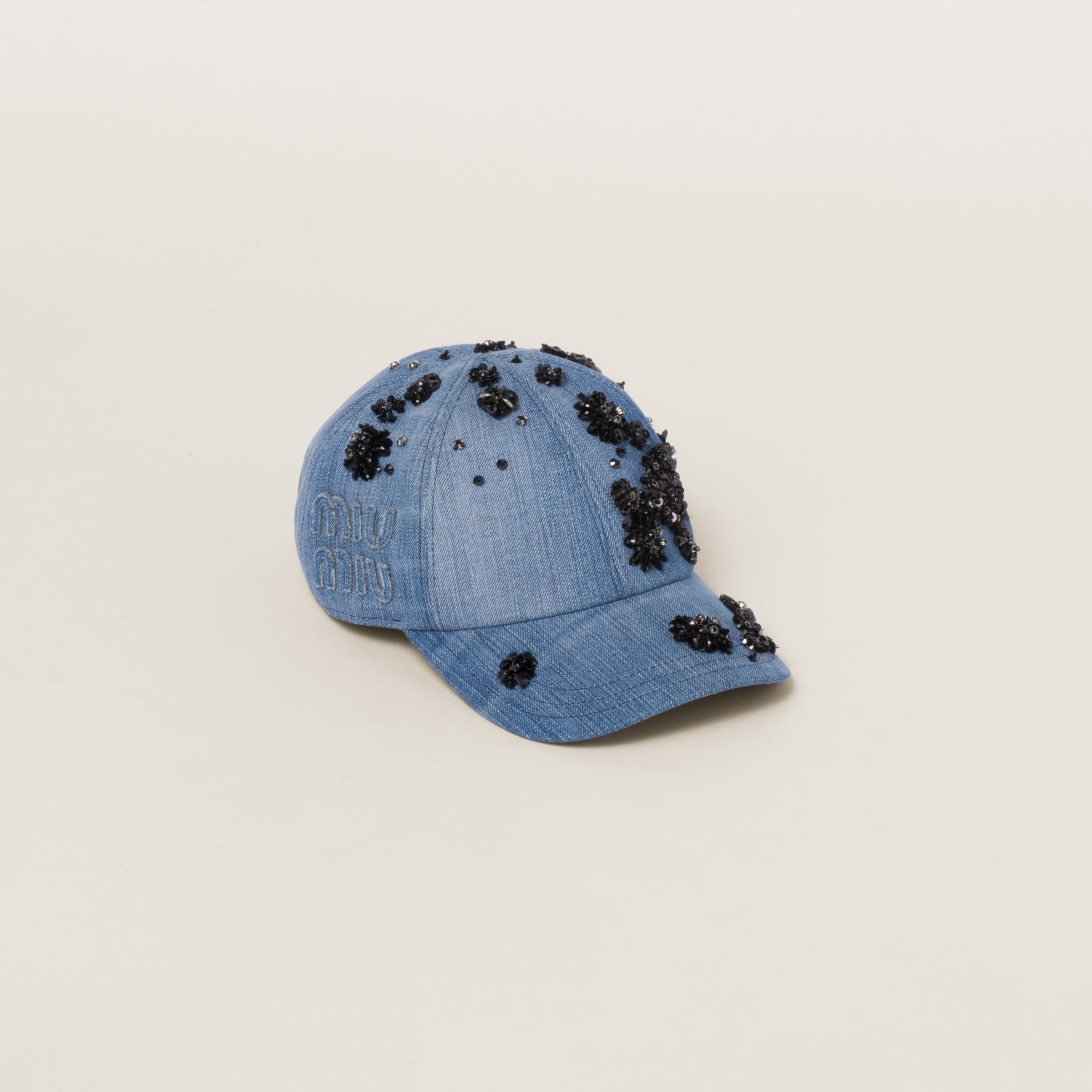 Denim baseball cap - 1